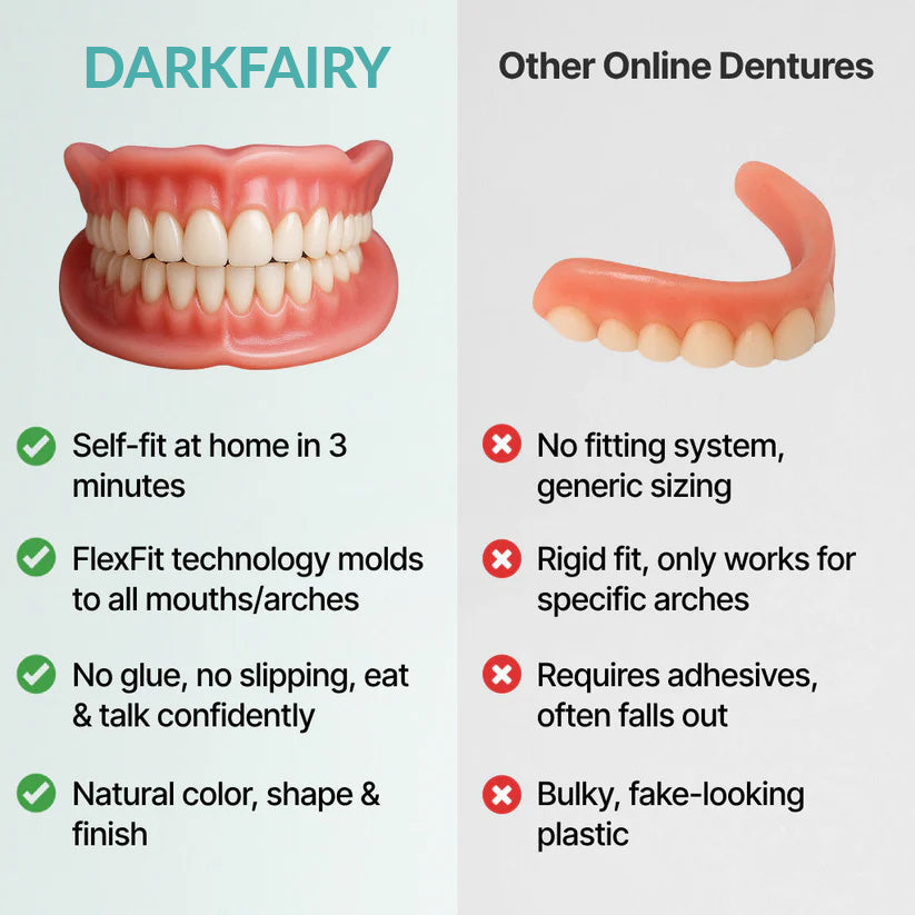 '-DarkFairy™ Custom-Fit Dentures — Designed for Comfort and a Natural-Looking Smile