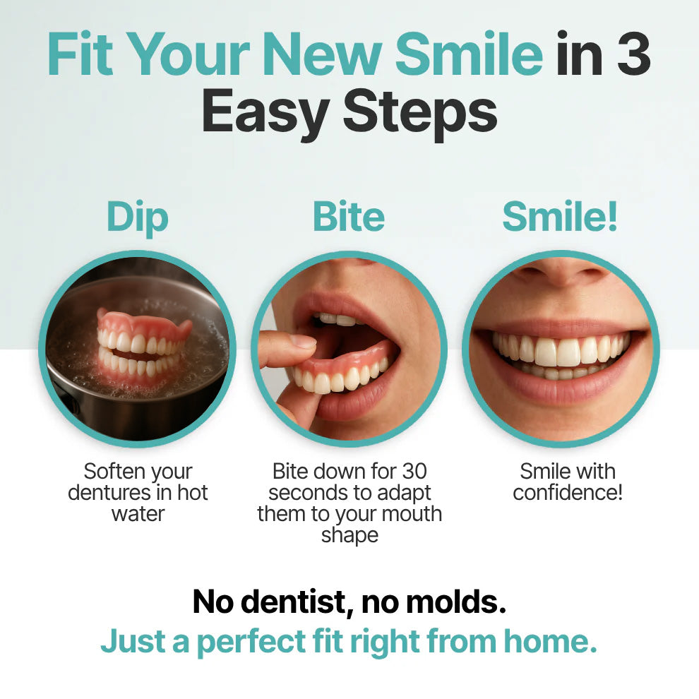 '-DarkFairy™ Custom-Fit Dentures — Designed for Comfort and a Natural-Looking Smile