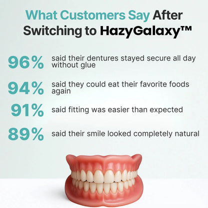 🦷HazyGalaxy™ Custom-Fit Functional Dentures — Made in the USA, Up to 70% OFF for a More Confident Smile!