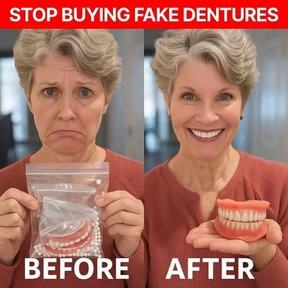 🦷HazyGalaxy™ Custom-Fit Functional Dentures — Made in the USA, Up to 70% OFF for a More Confident Smile!