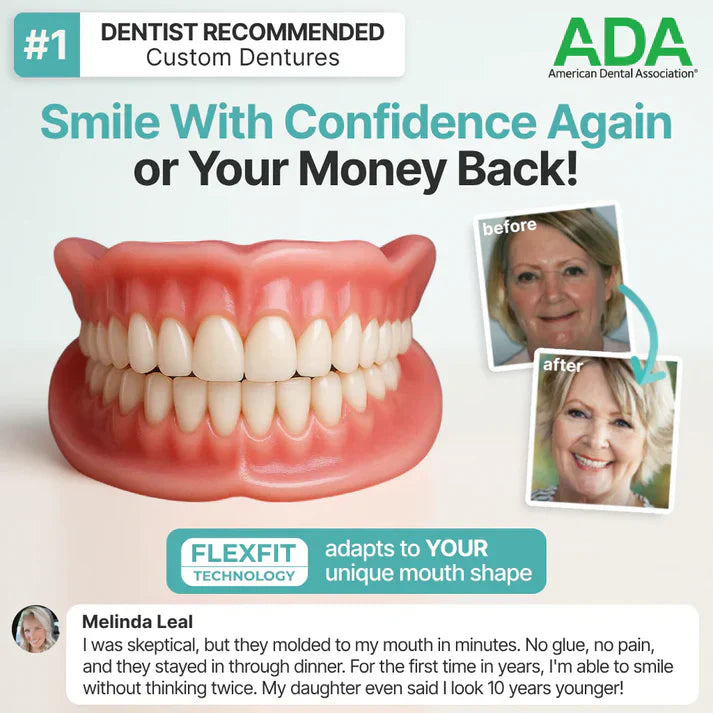 '-DarkFairy™ Custom-Fit Dentures — Designed for Comfort and a Natural-Looking Smile